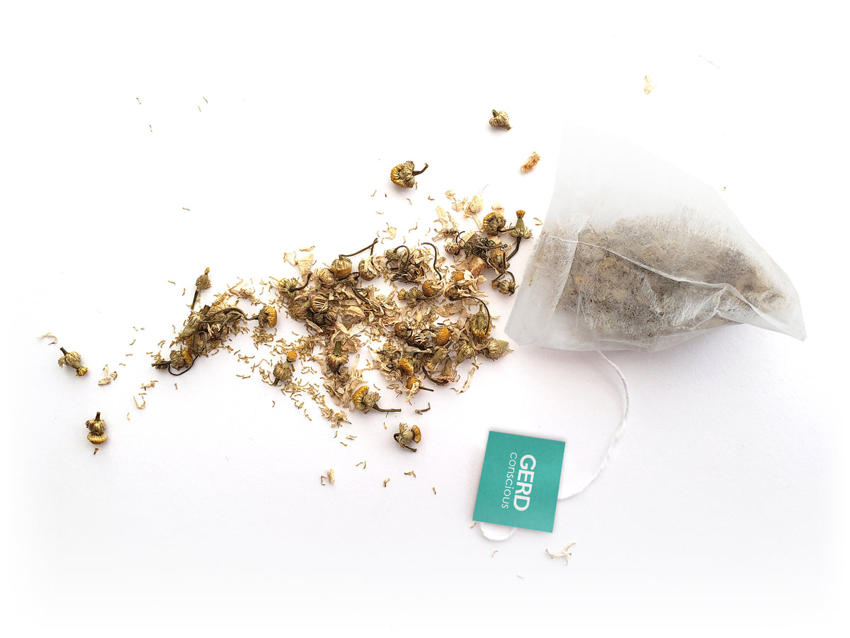 AntiBloat Herbal Tea Chamomile & Ginger Fusion GERD Conscious