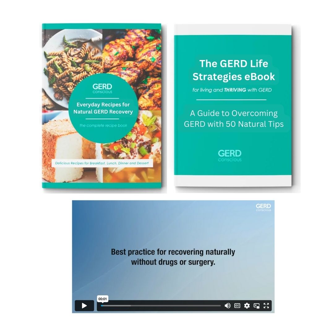 GERD Heartburn Recovery Digital Bundle Recipe + Life Strategy + Vide