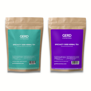 GERD Conscious Tea Bundles (2 packs) - Chamomile Ginger Blend + Licorice Root Black Cumin Blend